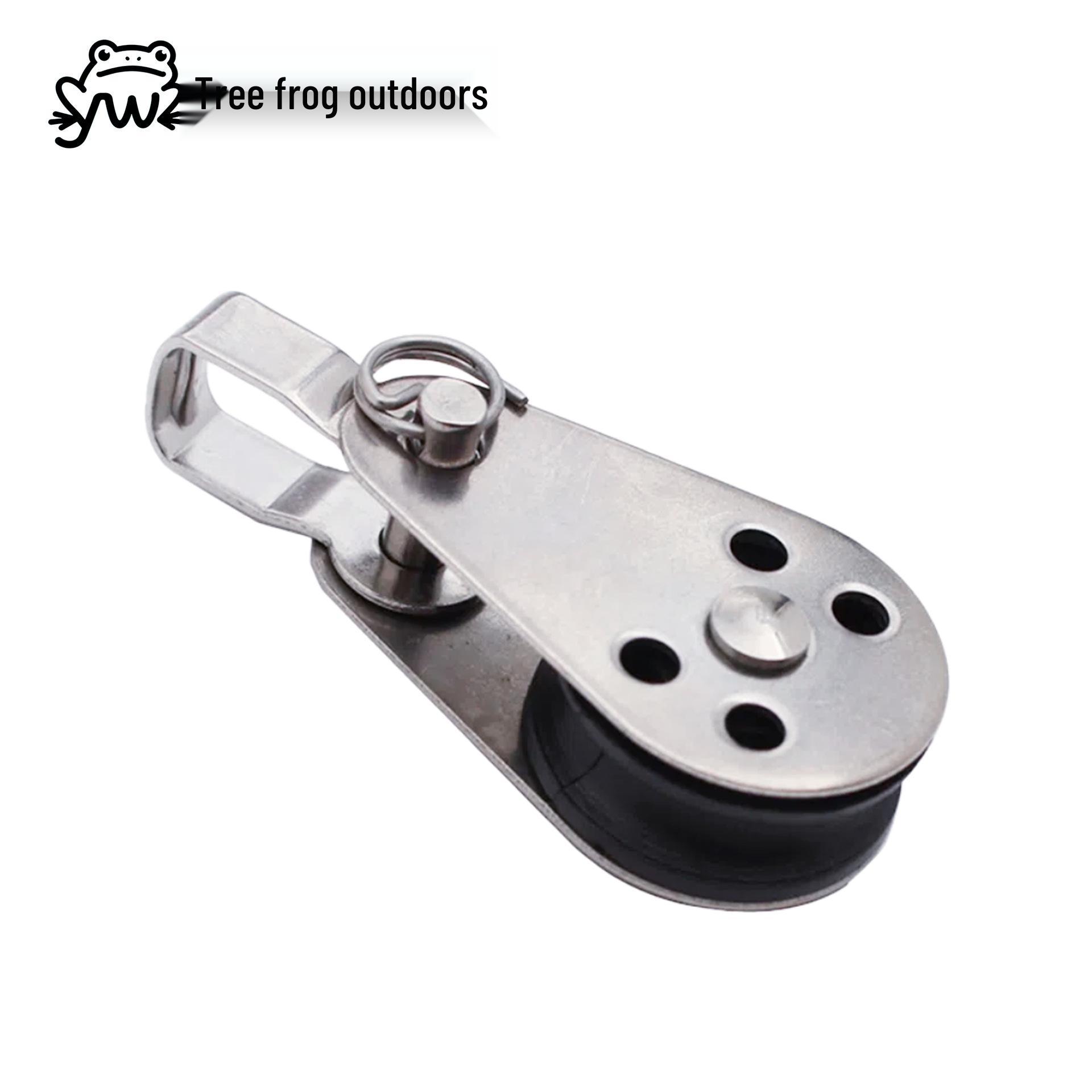 304/316 Stainless Steel Yacht & Ship Nylon Rope Pulley 607 - In Stock Hardware Accessories 304 Pulley (Single Weight: 26g)