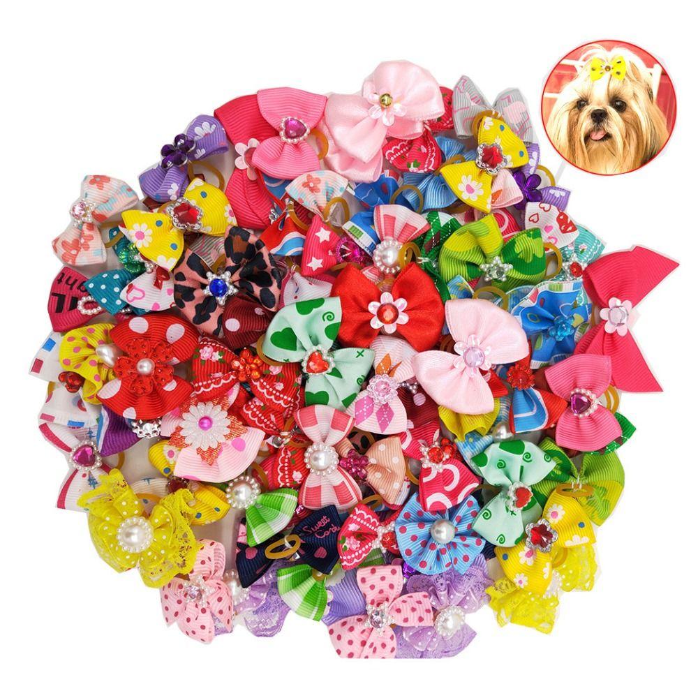 

10 шт. декоративные резинки для кошек с бриллиантами в стиле принцессы, бантики для ухода за кошками, свадьбы