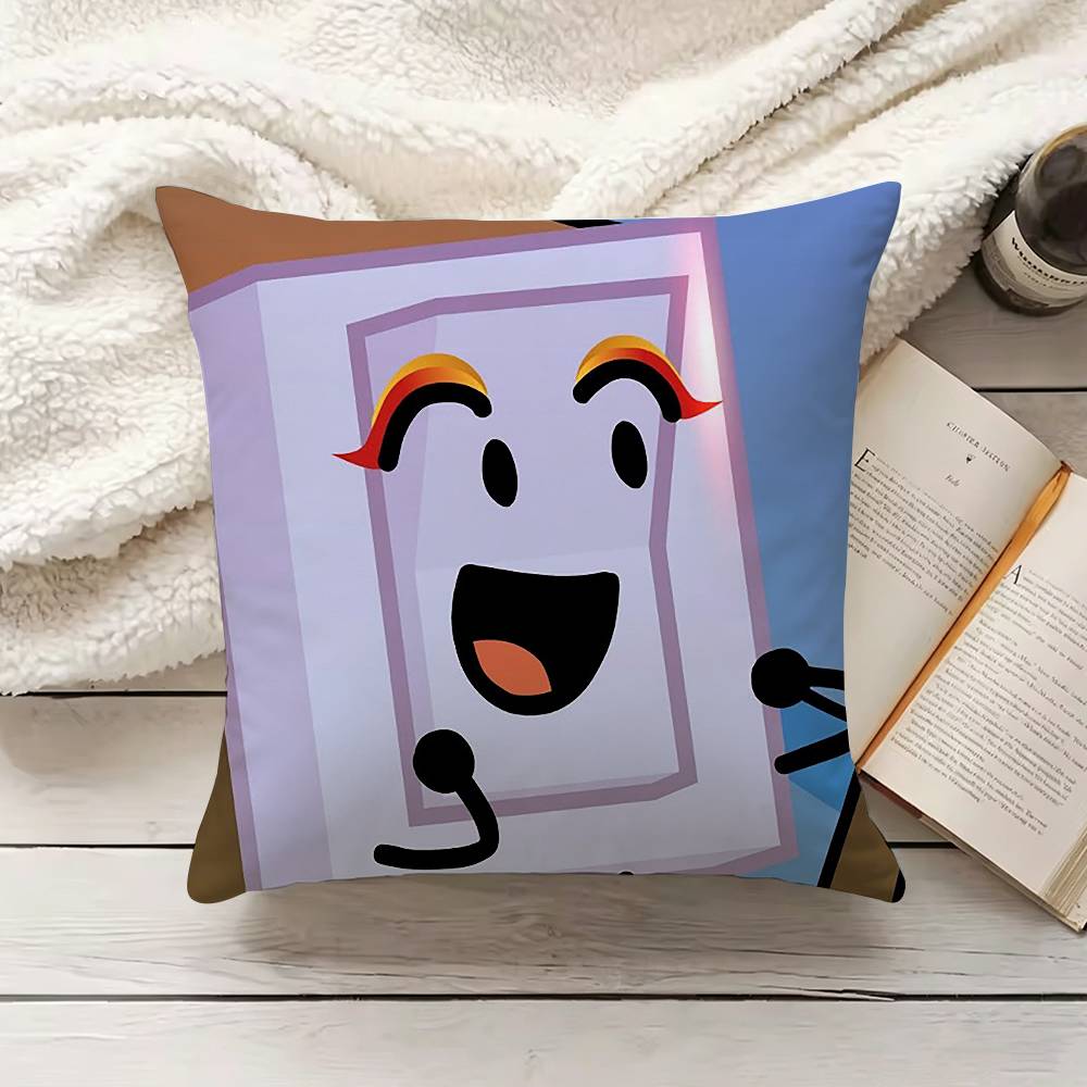 BBattle for Dream IIsland BFDI Pillow Case Living Room Sofa Cushion Cover Suitable For Home Bedroom Room Decoration