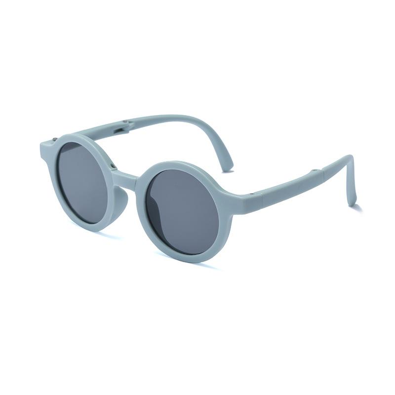 

Cute Round Frame Kids Sunglasses, Foldable Portable & Uv Protection With Multi-Color Stylish Options 3002