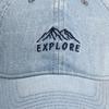 Stay Cool & Stylish: Sunshade Denim Baseball Cap - Distressed Adjustable Buckle Fishing Hiking Cycling Sports Trucker Hat
