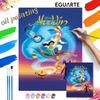 Oil Painting Handmade Diy Aladdin Genie Jasmine Gifts Home Decorations