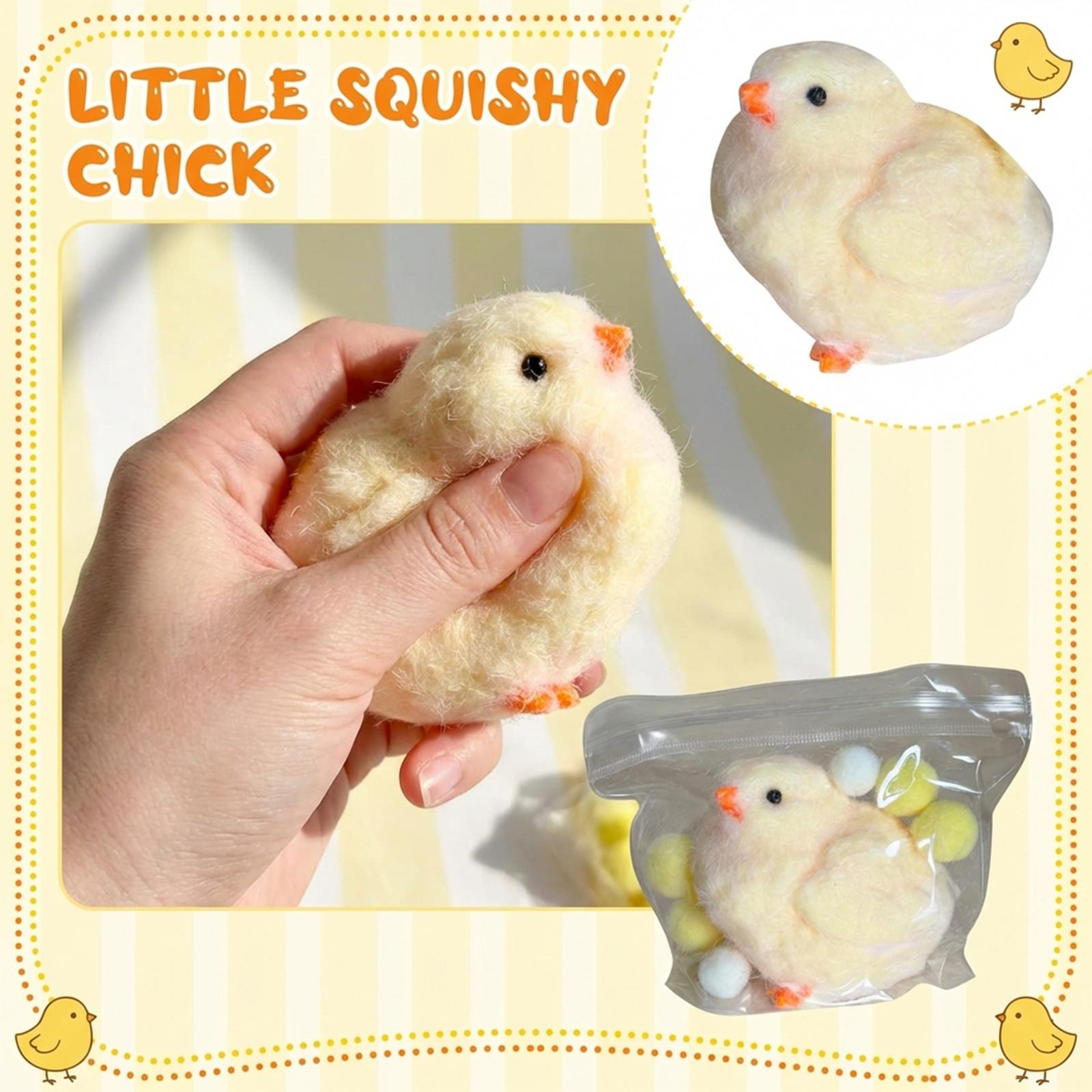 

Игрушки ручной работы Chick Taba, ультрамягкие игрушки для снятия стресса ( Курица ) One Size жёлтый