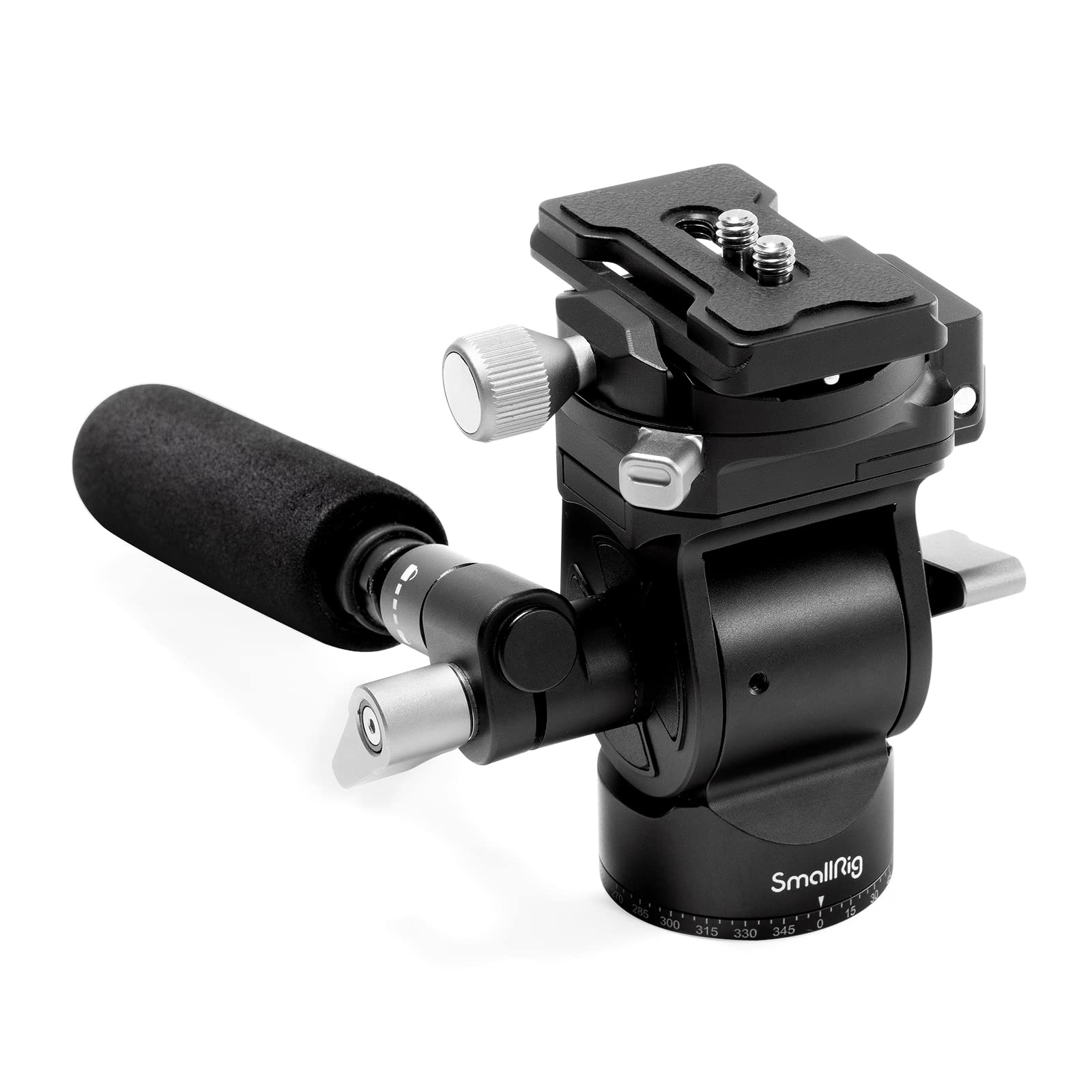 

SmallRig Video Head with Telescoping Handle and Switchable QR Plate for Tripod Fluid Arca Maximum Load of for Mirrorless 4104 Vertical/Horizontal