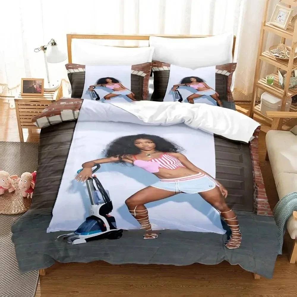3D Print Single SZA Bedding Set Duvet Cover Bed Set Quilt Cover Pillowcase Comforter king Queen Size Boys Adult Bedding Set