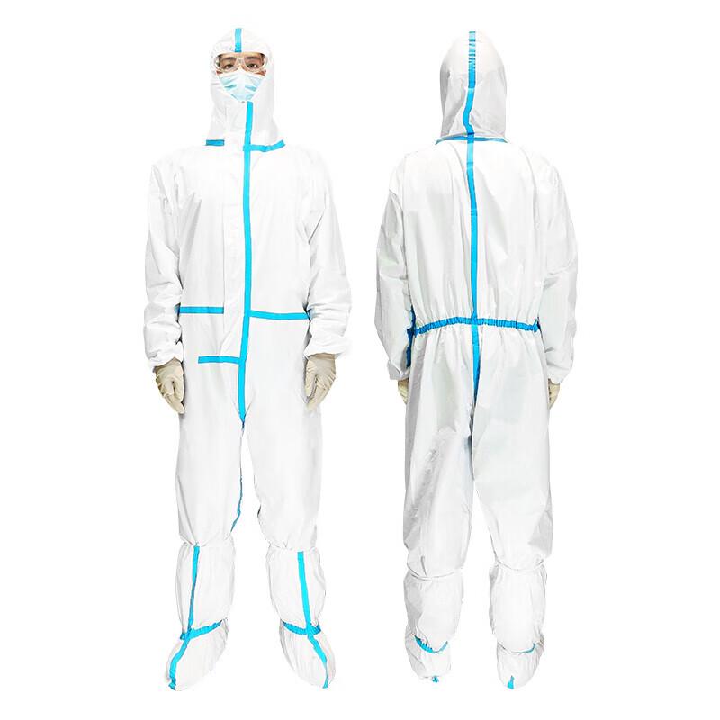 Churong Unisex Hooded Protective Isolation Suit