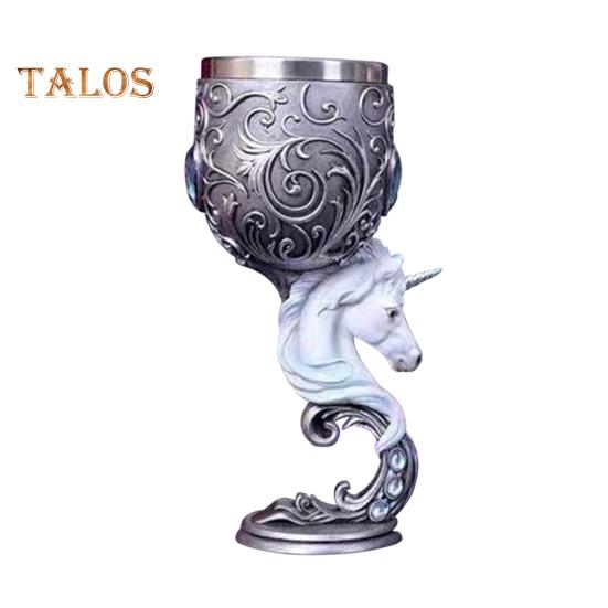 Kielich do wina Dragon Wine Kielich do kota Kielich ze stali nierdzewnej Żywica gotycka Makabryczna Halloween Dekoracyjny Bar Whiskey Koktajl Szklanki do picia piwa Wino