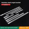1Pcs Durable Straight Brace Angle Bracket Flat Mending Corner Bracket Stainless Steel Fastener Connection Plate
