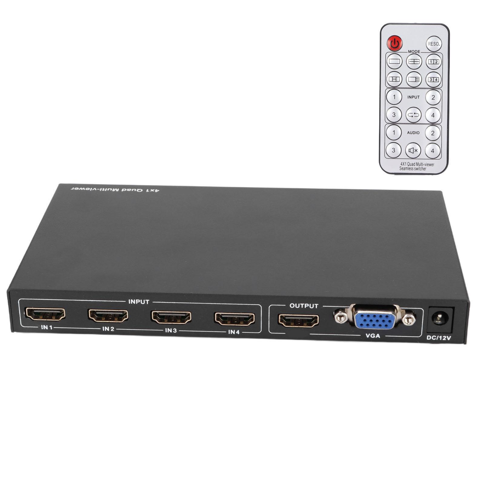 

AIMOS Multi Viewer Высокое разрешение Мультимедиа 4 в 2 выхода VGA Сплиттер US Plug