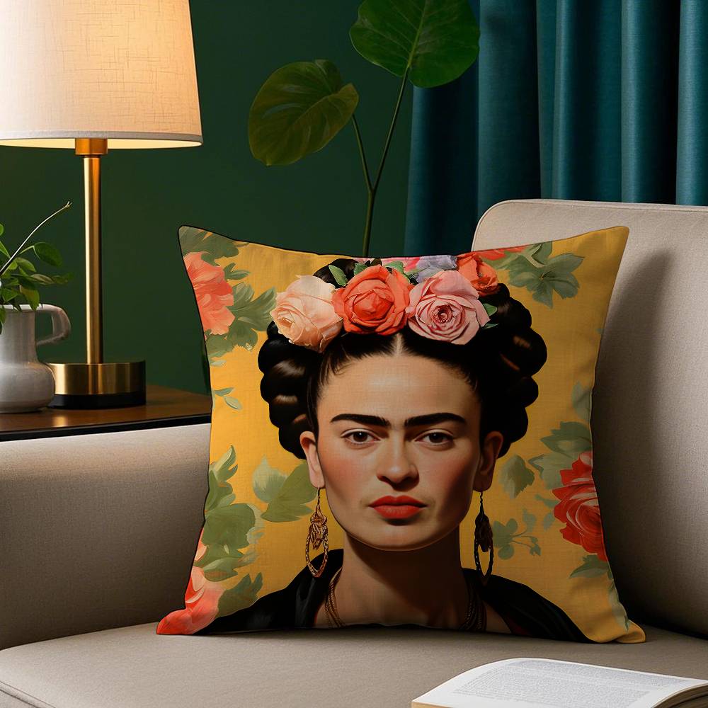 Painting FFridaS Art Pillow Case Short Plush Print Cushion Cover Square Throw Pillow Covers Sofa Home Decor