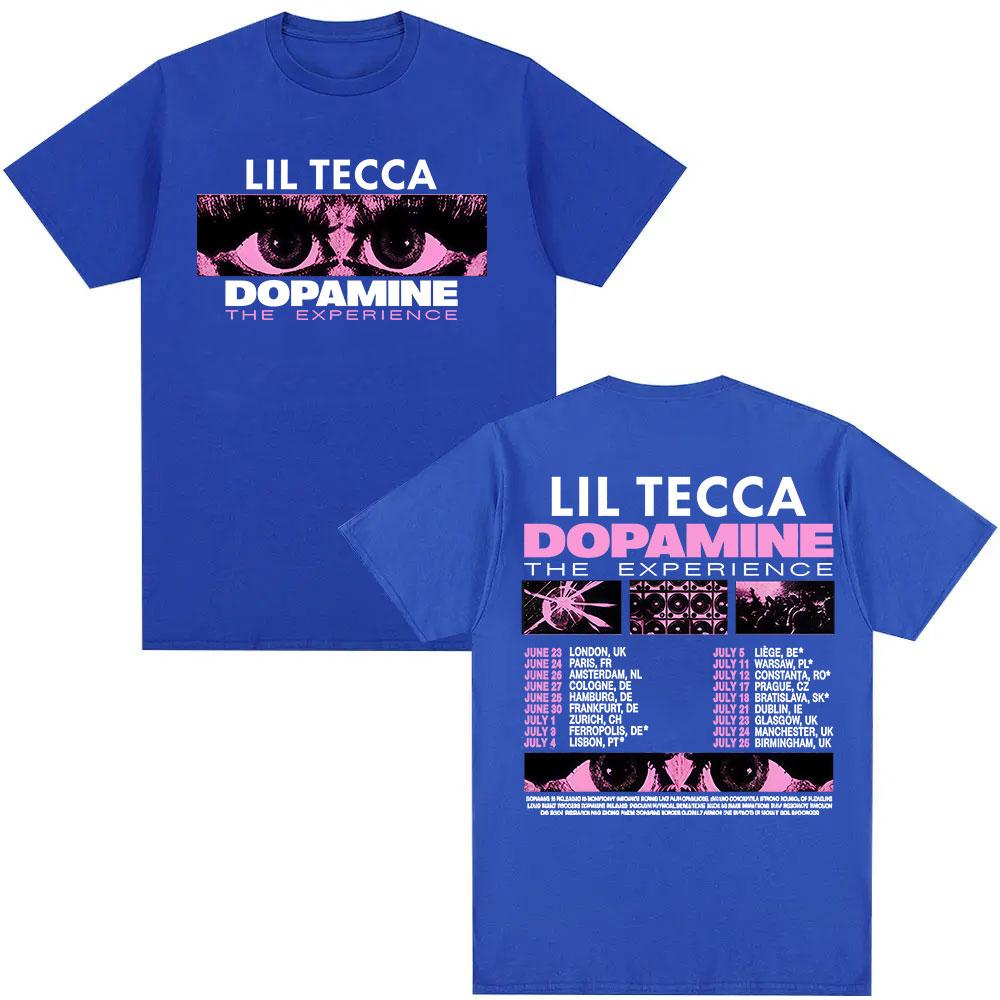 Lil Tecca Dopamne The Experience Tour 2025 Tricou Nou Bărbați Femei Retro Estetic Îmbrăcăminte Tricouri Casual Bumbac Tricouri Supradimensionate