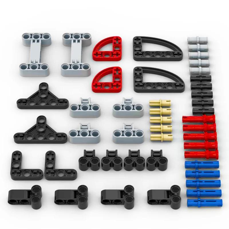 Gear Cross Axles Kit Construction Bricks MOC Blocks Technical Accessories Bulk Multiple Sizes Works With All Brands Learning Playthings
