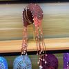 Exotic Hollow Pearl Tassel Bag Head Hat Women's Spring and Summer Handmade Crochet Princess Hat Original Retro Literature and Art