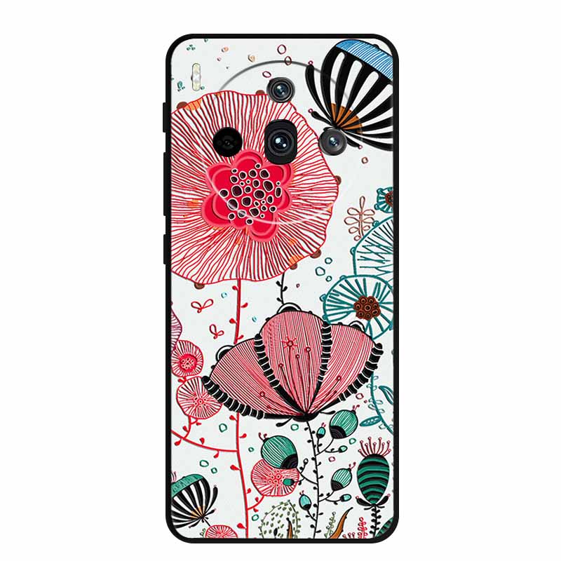 3D Relief Emboss Case For ZTE nubia Z60S Pro Z50s Pro Z70 Z50 Z60 Ultra Blade A75 A73 5G Black Silicone Soft Back Cover Case Bag
