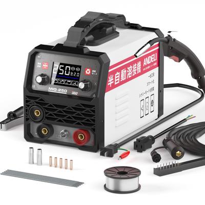 Saldatrice 120A TIG compatibile Inverter Saldatrice DC Saldatura MIG Schermo LED Saldatura MIG/ad arco Semi-automatica senza gas/lift 100V/200V