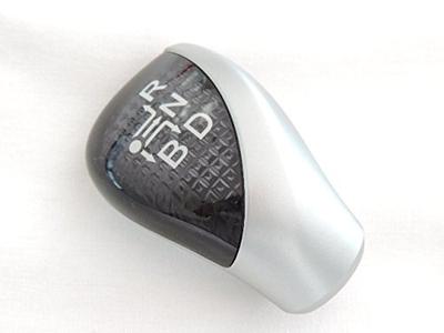 Toyota Genuine Esquire Hybrid Shift Knob, Silver/Black, Compatible with 30 Series Prius, 40 Series Prius Alpha, Etc. Shaft Diameter: M6