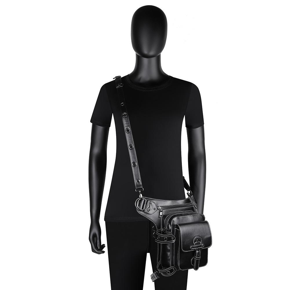 Evropská a americká punková víceúčelová venkovní cyklistická ledvinka pro ženy, kreativní a trendy motocyklová taška pro muže