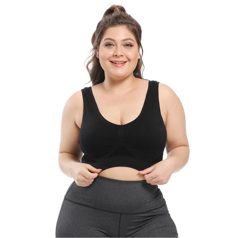 Σουτιέν σουτιέν χωρίς ραφή με μαξιλαράκια Μεγάλο μέγεθος 5XL 6XL Bralette σουτιέν Push Up για γυναίκες Γιλέκο ασύρματο ενεργό σουτιέν