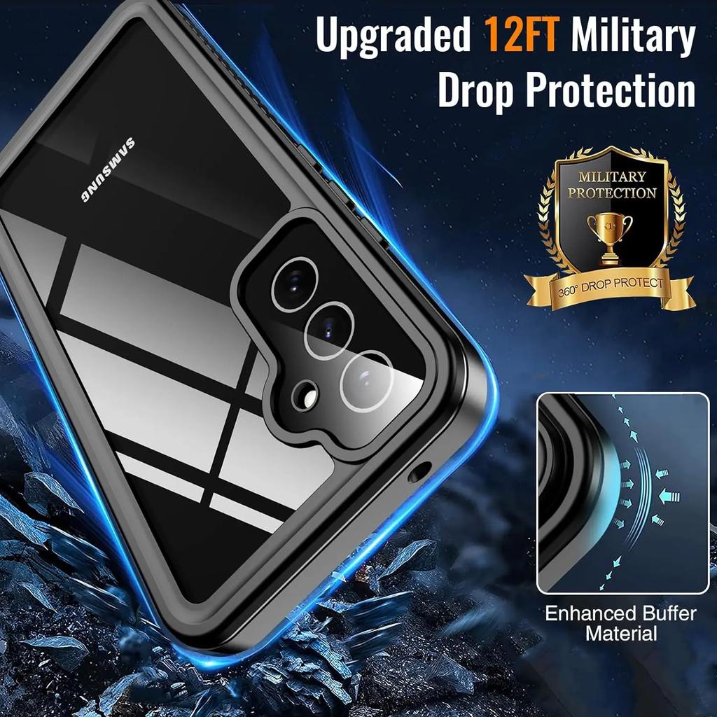 Wodoodporne etui IP68 dla Samsung Galaxy A56 A35 A15 A17 A55 S25 FE S26 Ultra S24 Certyfikowane odporne na wstrząsy Pełne etui ochronne