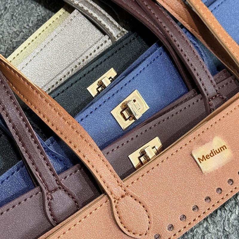Woven Handbag Handle Bag Handle Diy Bag Accessories Buckle Pu Handle Retro Perforated Double Handle Solid Color Bag Handle