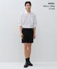 MUSINSA STANDARD Classic Adjust Half Slacks [Black]