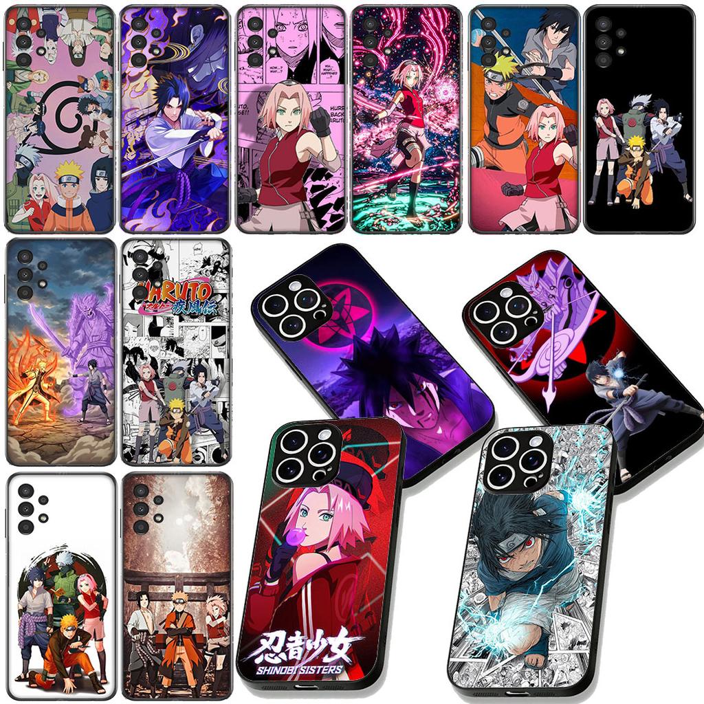 Haruno Sakura Narutos Sasuke Uchiha Phone Cover for Samsung Galaxy Note 20 9 10 S8 S10 Lite S9 Plus A54 A53 A21S S10E A17 Case