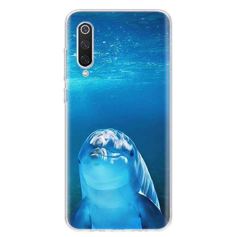 sea animal cute dolphin For Xiaomi Redmi Note 14 13 12 11 10 Pro Phone Case 12S 11S 11T 11E Plus 14Pro 13Pro 12Pro 11Pro Cover N