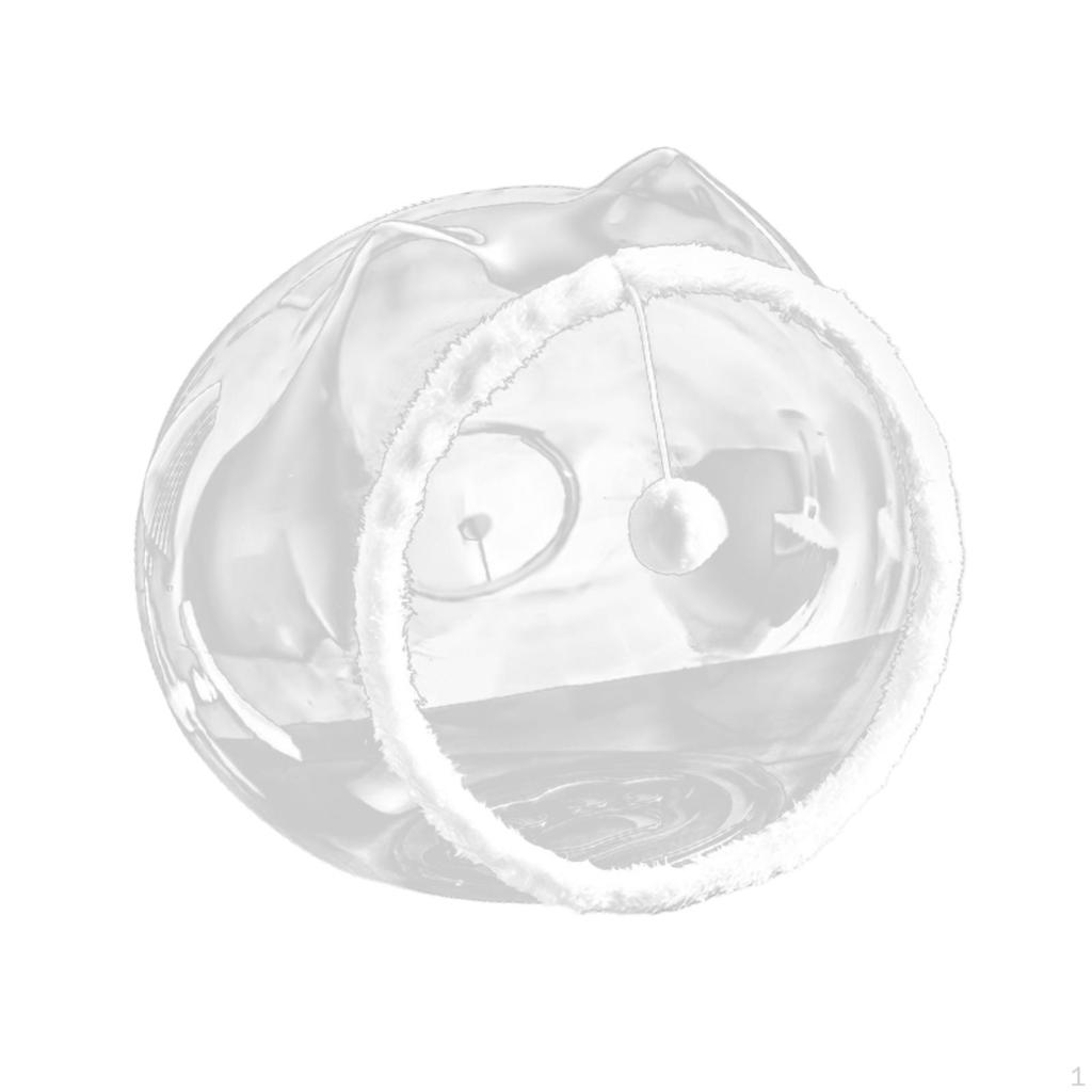 Space Capsule Pet Bed Cat Supplies Transparent for Kitty Kitten Cats Without Flannel Door
