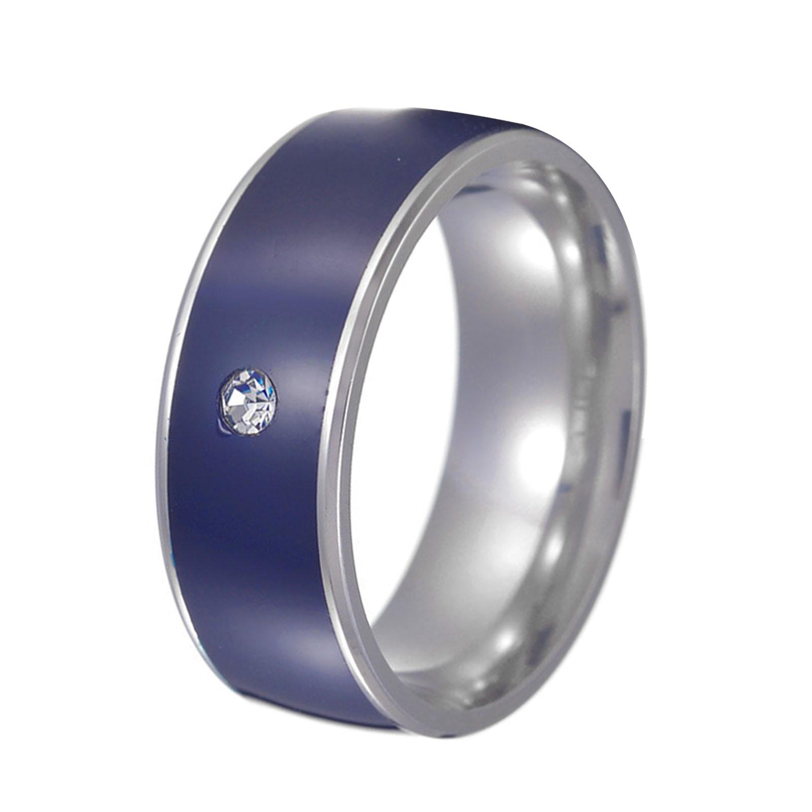 

Smart NFC Ring Unlock Quick Start App All Round Sensing Technology Wearable Metal Ring for IOS 12 фиолетовый