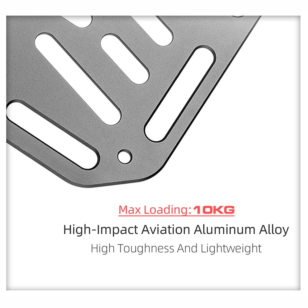 Bicicletă pliabilă DIY Raft frontal Adaptor bază geanta pentru biciclete Suport frontal integrat din aliaj de aluminiu pentru