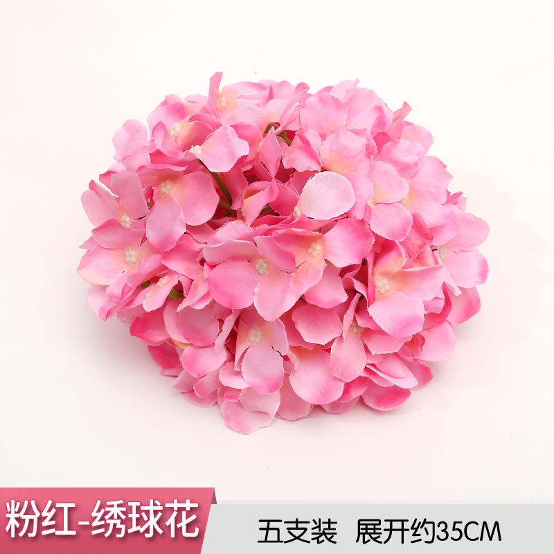 Large Hydrangea Flower Head Artificial Flower Wedding Wedding Background Flower Wall Decoration Immortal Flower Fake Flower Silk Flower