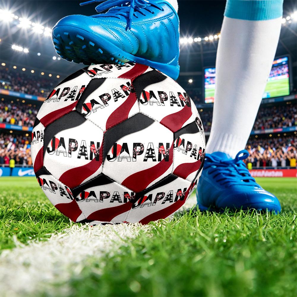 Japan Football Printed Size 5 Soccer Ball Wear Resistant Standard Adult Training Football Fan Gift for Indoor Outdoor Match Sports
