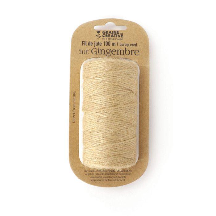 Jute Thread Spool - Natural - 100m X 2mm