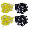 200pcs Key Tags Metal Rings Luggage ID Card Name Label Car Tag Keychain Identifiers with Split