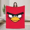 Coperta in Peluche Cartoon Angry Birds A-A per Bambine e Bambini Coperta Plaid in Flanella Morbida Qualità Personalizzata Copriletto Idea Regalo