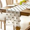 With 3D Pom-poms Lace Table Runner Nordic Style Table Linen Dining Table Cloth  Party
