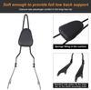 Motorcycle Rear Passenger  Seat With Detachable  Backrest Bar+Cushion Motor Accessories