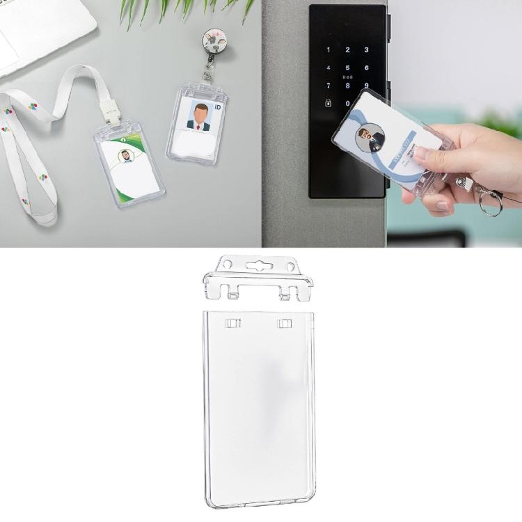 Card Protective Case Card Holders Waterproof Card Case Name Badge Holders Clear Card Badge Holders for Students