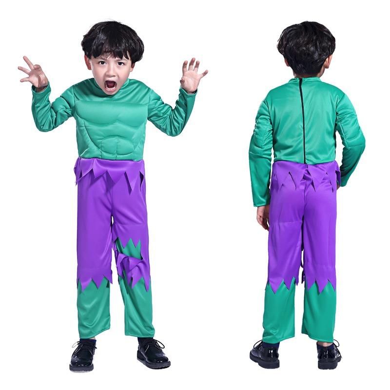 Avengers Hulk Halloween Masquerade Children's Muscle Performance Costume Send Mask