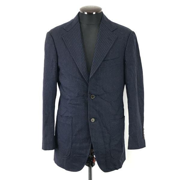 

Сделано в Японии BEAMS F Костюм в полоску Приталенный пиджак Мужской Размер 95 M Темно-синий Осень Зима На полной подкладке