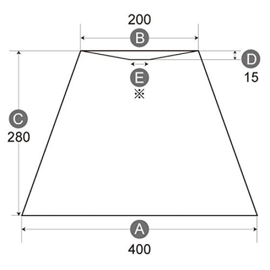 lamp-shade Arm Lampshade, 40cm Diameter, 400mm Bottom, Cotton Fabric, Off-White, A-40208