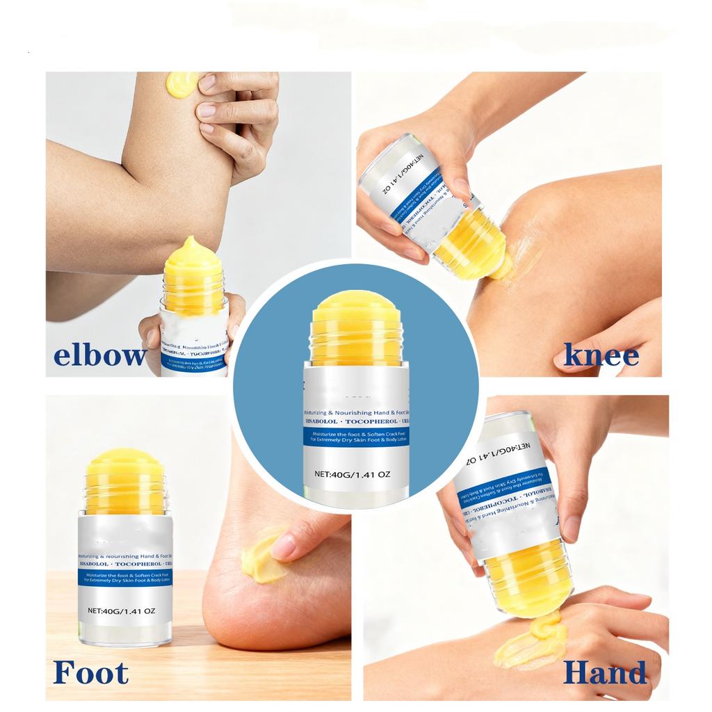 Urea Foot & Hand Repair Cream, Intensive Moisturizing Balm for Cracked Heels & Dry Skin, Deep Hydration & Callus Softening Treatment, 40g
