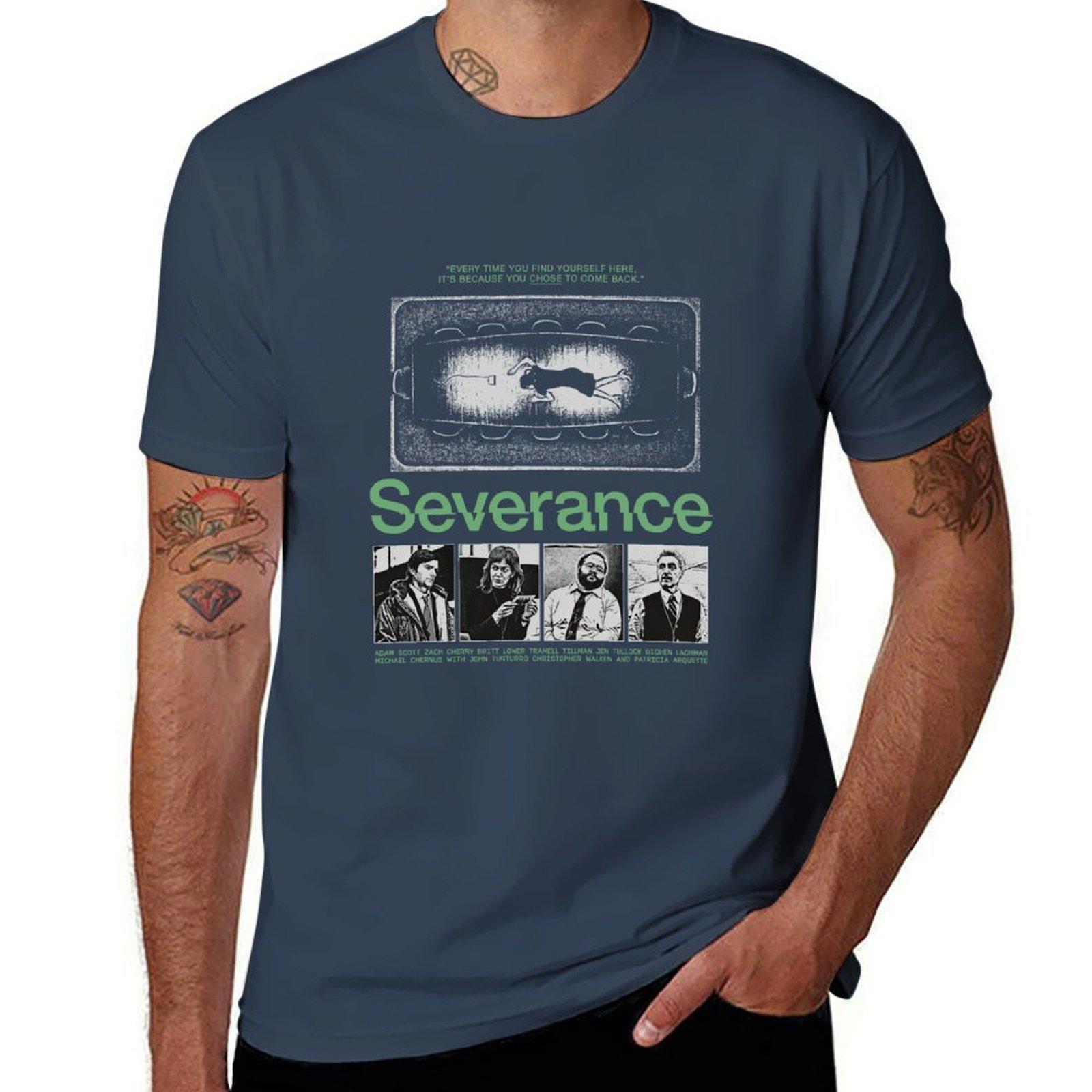 Vintage Severance Poster Tshirt Plus Size Street Style Tee S