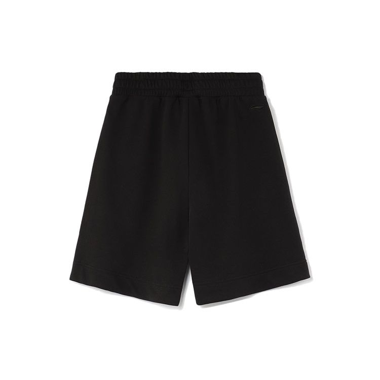 Li Ning X Disney Collaboration Sports Fashion Series Loose Knit Sports Shorts Women Shorts Black AKSR570-1