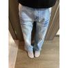 American Retro Jeans Men's Spring and Autumn Trendy Brand High Street Vibe Pants Cleanfit Straight Slightly Pulled Trousers