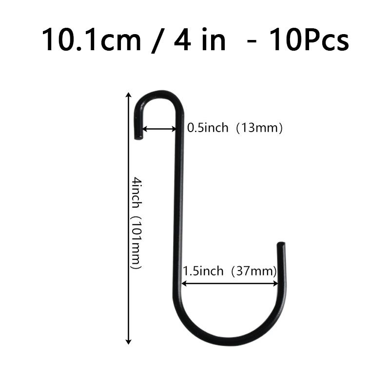 10 Stück Hochleistungs-S-Haken Multifunktionale Haken Hängende Aufhänger Pfannen Topfhalter Gestellhaken Für Küchenutensilien Löffel Pfannen Töpfe