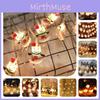 Led Battery Snowman Santa Claus Elk Fairy String Lights Outdoor Xmas Decor Tree