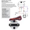52mm Clock Gauge 12 Hours For Cars Boat Truck With Red Backlight Waterproof Clock Meter Car Gauges boat clock 9-32V