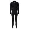 Women 3mm Neoprene One-Piece Thermal Wetsuit Mock Neck Long Sleeve Front Diagonal Zipper Jumpsuit for Swimming Surfing Diving