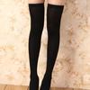 Stockings Solid Color Elastic Acrylic Fiber Stretch Comfortable Thigh High for Party